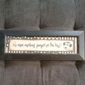 Black Framed Monkey Wall Art